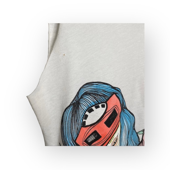 VHTF: Valfre ☻ Vision Girls Weed 3D Muscle Tee ☻ Hand Drawn Graphics ☻︎ Small ☻︎ - Picture 8 of 16